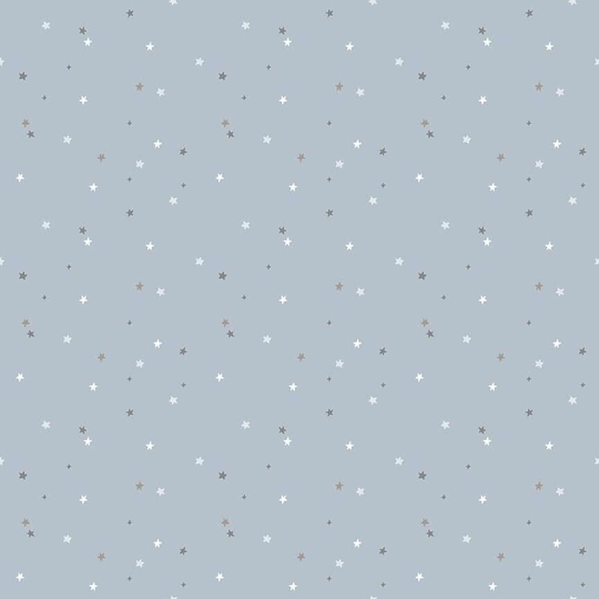 Till the Cows Come Home Stars Sky Flannel by The RBD Designers for Riley Blake Design - F16114-SKY