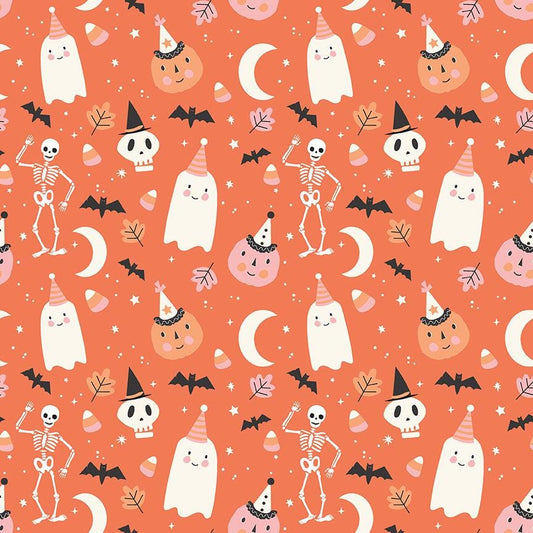 Hey Pumpkin Main Orange by My Mind's Eye for Riley Blake Designs - C16030-ORANGE
