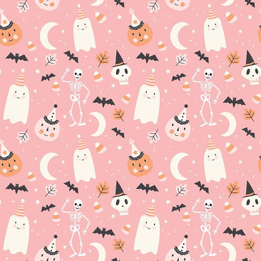 Hey Pumpkin Main Pink by My Mind's Eye for Riley Blake Designs - C16030-PINK
