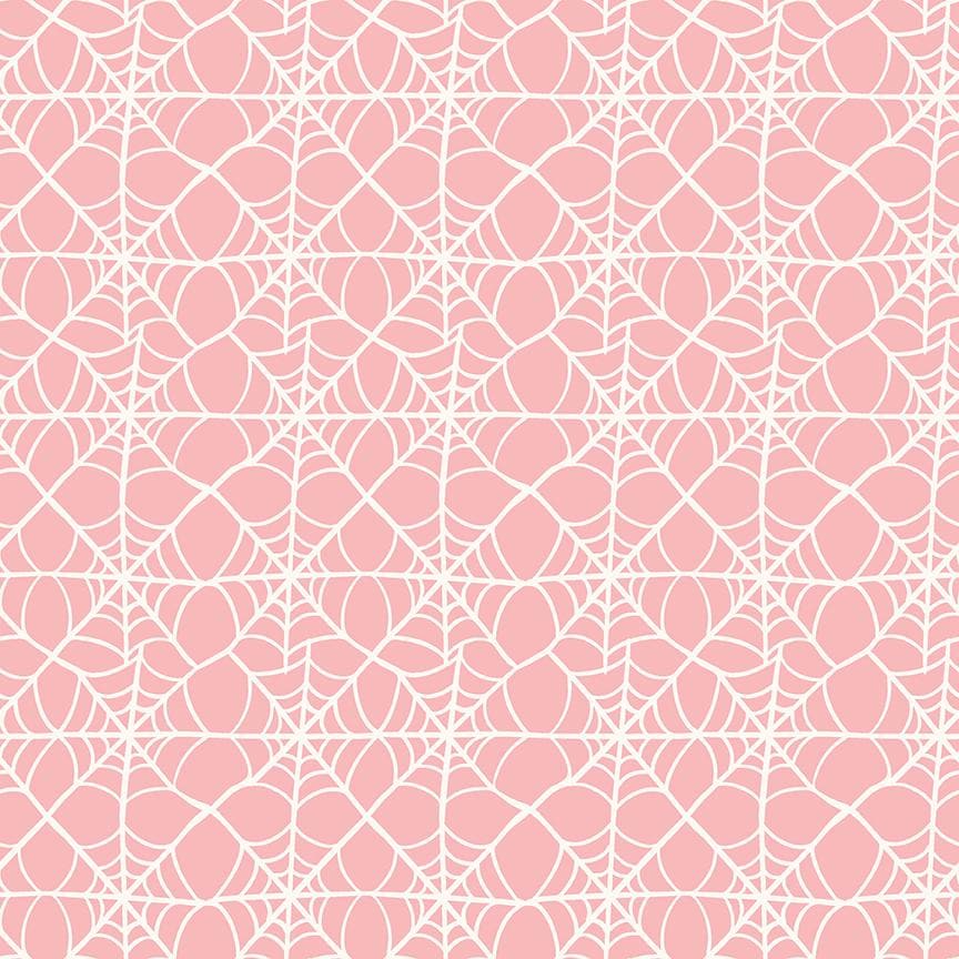 Hey Pumpkin Webs Pink by My Mind's Eye for Riley Blake Designs - C16033-PINK