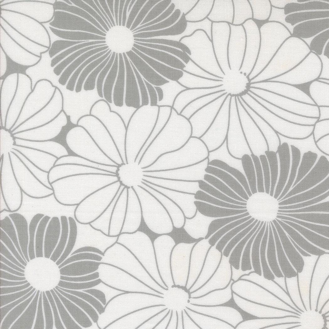 Color Crush Bloom Florals Off White Silver by V and Co. Vanessa Christenson for Moda Fabrics - 10880 11