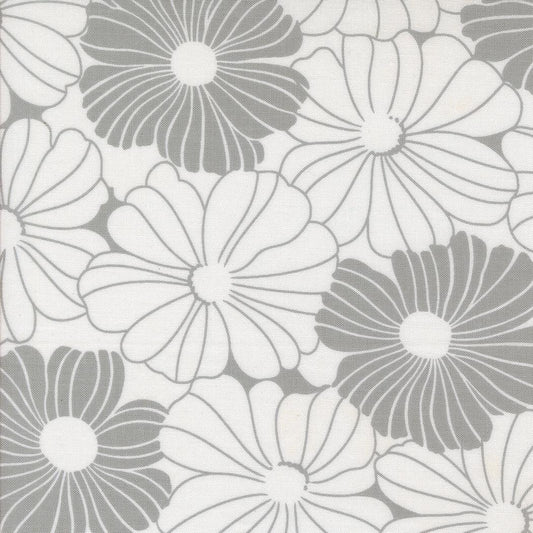 Color Crush Bloom Florals Off White Silver by V and Co. Vanessa Christenson for Moda Fabrics - 10880 11
