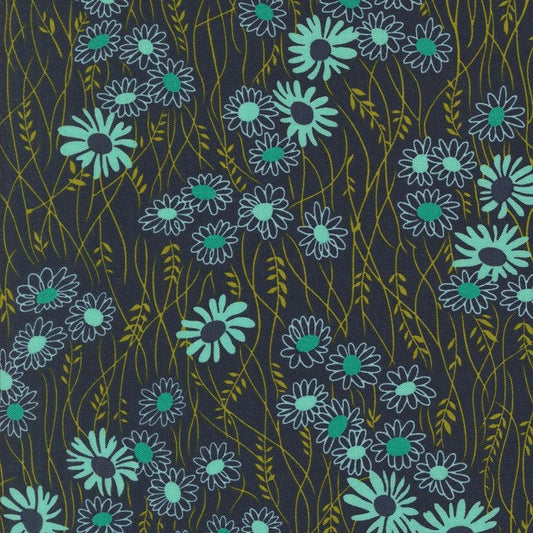 Color Crush Mingle Florals Indigo by V and Co. Vanessa Christenson for Moda Fabrics - 10881 14