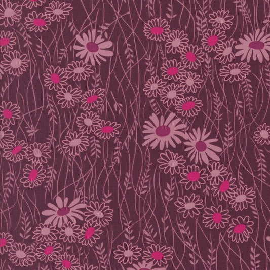 Color Crush Mingle Florals Plum by V and Co. Vanessa Christenson for Moda Fabrics - 10881 20