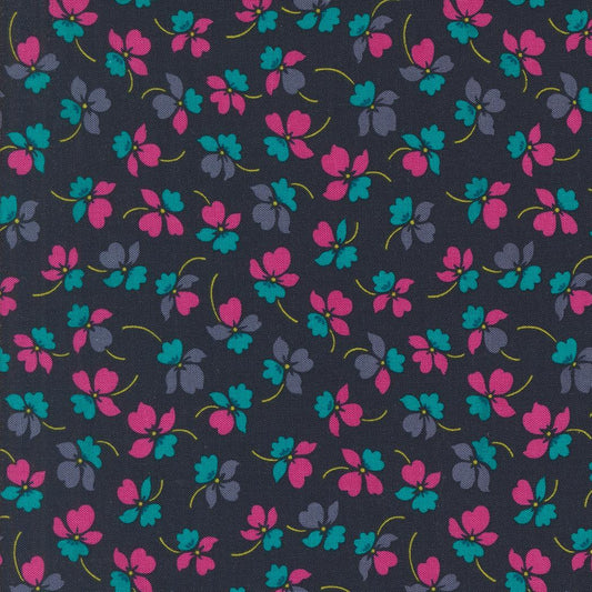 Color Crush Flourish Florals Indigo by V and Co. Vanessa Christenson for Moda Fabrics - 10882 14