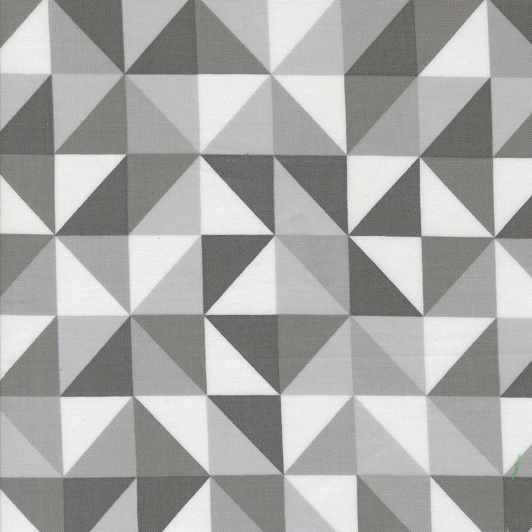 Color Crush Prism Geometric Half Square Triangle Silver by V and Co. Vanessa Christenson for Moda Fabrics - 10883 12