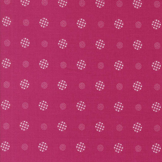 Color Crush Mod Dot Dots Magenta by V and Co. Vanessa Christenson for Moda Fabrics - 10886 42