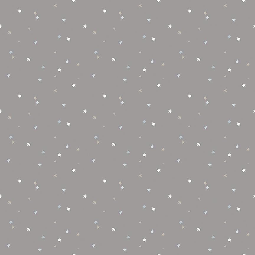 Till the Cows Come Home Stars Steel Flannel by The RBD Designers for Riley Blake Design - F16114-STEEL