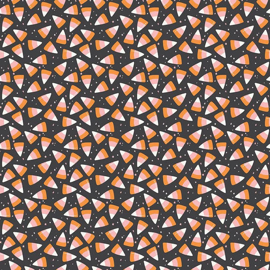 Hey Pumpkin Corn Candy Charcoal by My Mind's Eye for Riley Blake Designs - C16035-CHARCOAL