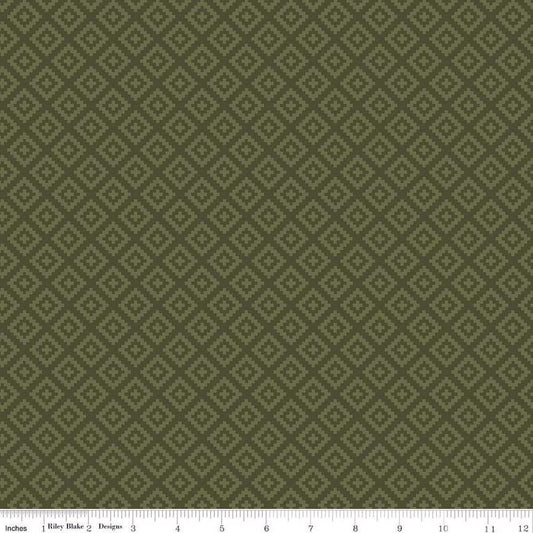 The National Parks Diamonds Chive by Anderson Design Group for Riley Blake Designs - C15099-CHIVE