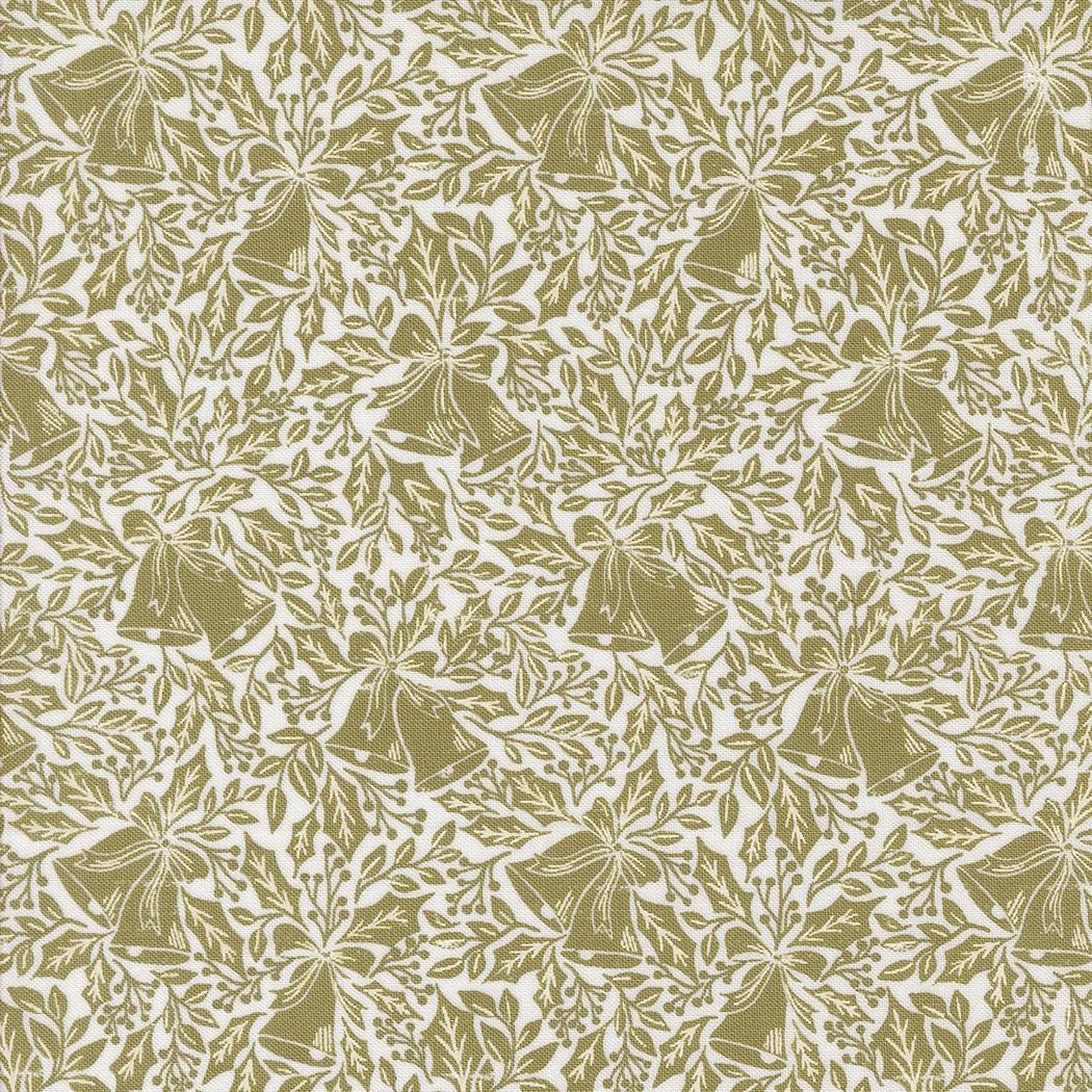 Berry And Pine Bell Song Blenders Bells Christmas Sage by Lella Boutique for Moda Fabrics - 5242 22