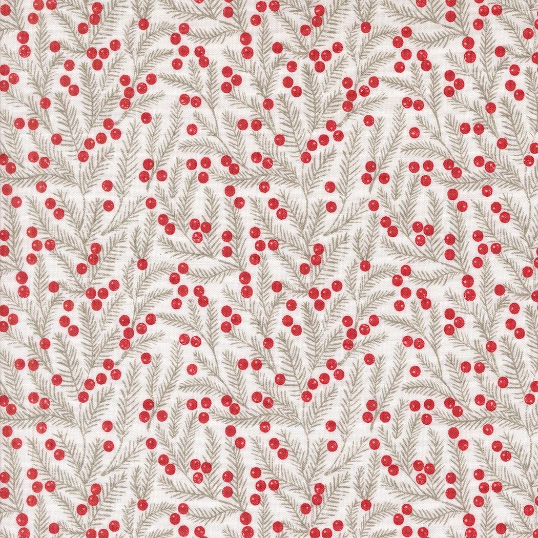 Berry And Pine Pine Needles Blenders Snow by Lella Boutique for Moda Fabrics - 5243 11