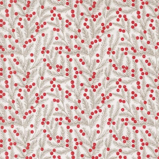 Berry And Pine Pine Needles Blenders Snow by Lella Boutique for Moda Fabrics - 5243 11