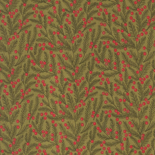 Berry And Pine Pine Needles Blenders Sage by Lella Boutique for Moda Fabrics - 5243 12