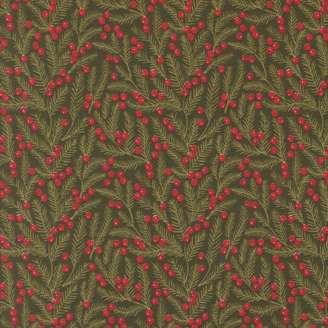 Berry And Pine Pine Needles Blenders Evergreen by Lella Boutique for Moda Fabrics - 5243 13