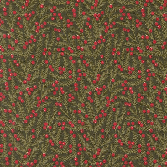 Berry And Pine Pine Needles Blenders Evergreen by Lella Boutique for Moda Fabrics - 5243 13