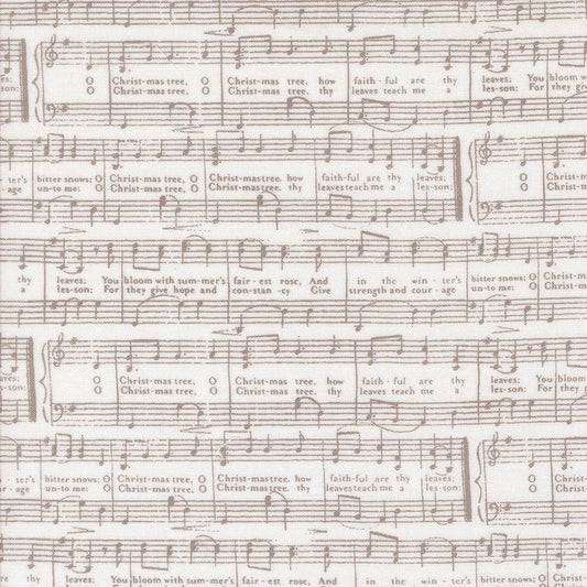 Berry And Pine O Christmas Tree Text and Words Music Notes Snow by Lella Boutique for Moda Fabrics - 5244 11