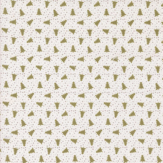 Berry And Pine Little Trees Christmas Trees Dots Sage by Lella Boutique for Moda Fabrics - 5245 22