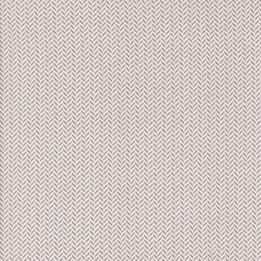 Berry And Pine Yule Herringbone Blenders Snow by Lella Boutique for Moda Fabrics - 5246 11