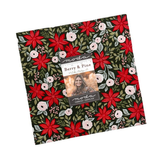 Berry And Pine Layer Cake by Lella Boutique for Moda Fabrics - 5240LC - 42 pieces