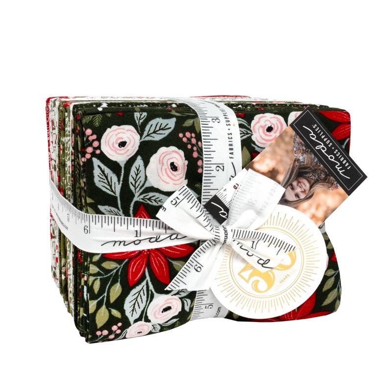 Berry And Pine Fat Quarter Bundle by Lella Boutique for Moda Fabrics - 5240AB - 32 pieces