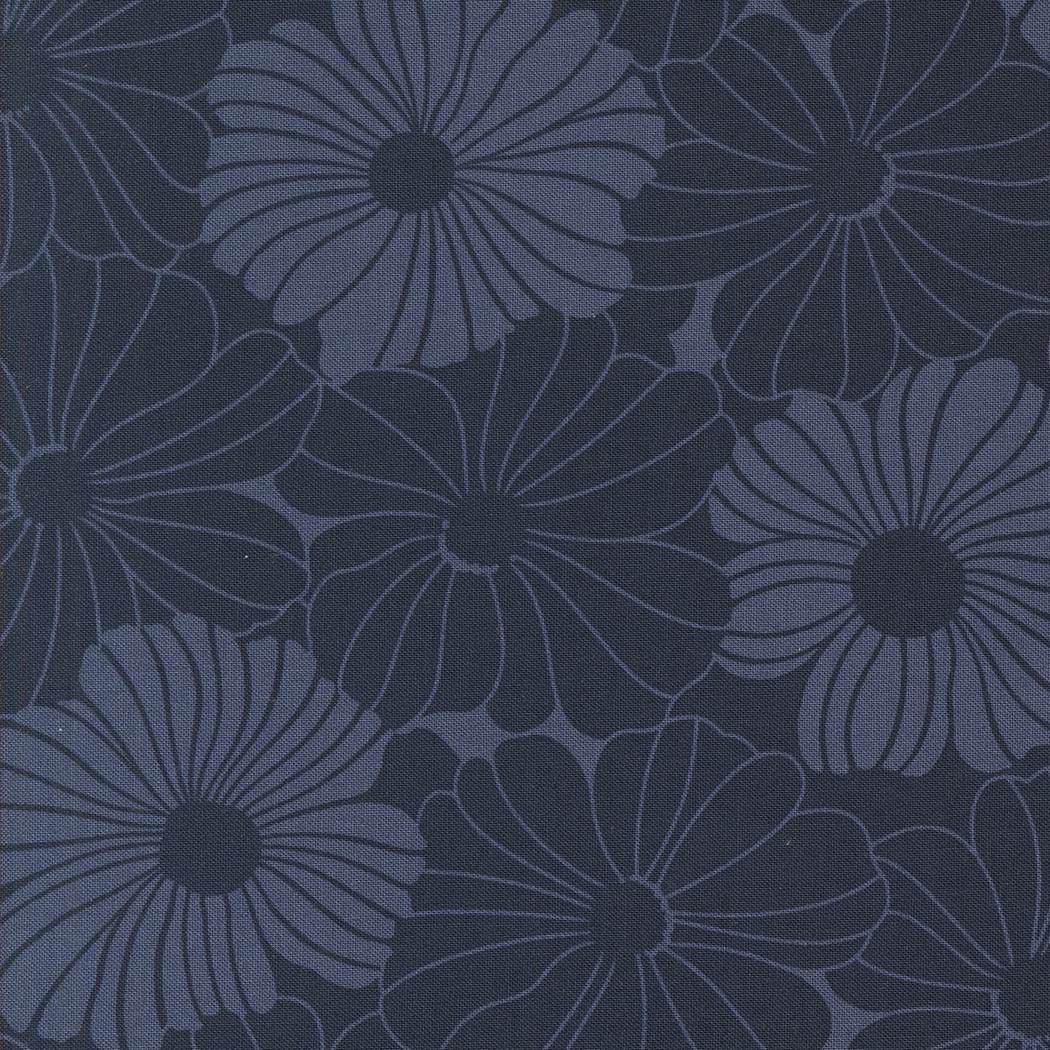 Color Crush Bloom Florals Indigo by V and Co. Vanessa Christenson for Moda Fabrics - 10880 14