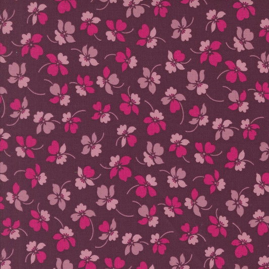 Color Crush Flourish Florals Plum by V and Co. Vanessa Christenson for Moda Fabrics - 10882 20