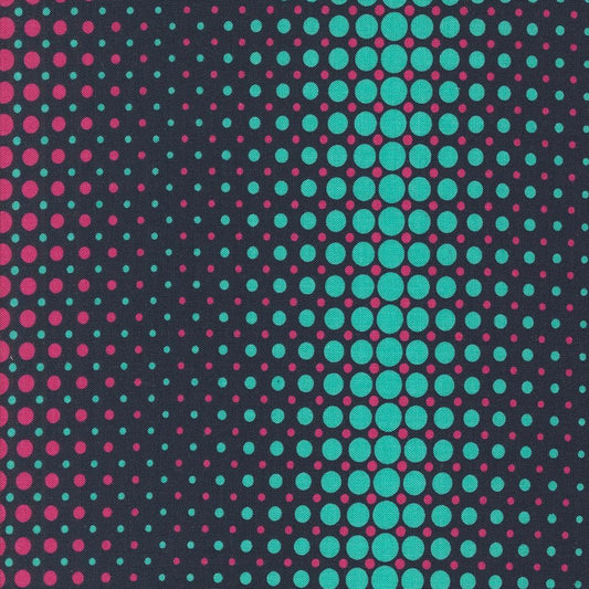 Color Crush Vibes Dots and Stripes Indigo by V and Co. Vanessa Christenson for Moda Fabrics - 10885 14
