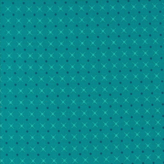 Color Crush X and O Blenders Dot Turquoise by V and Co. Vanessa Christenson for Moda Fabrics - 10887 16