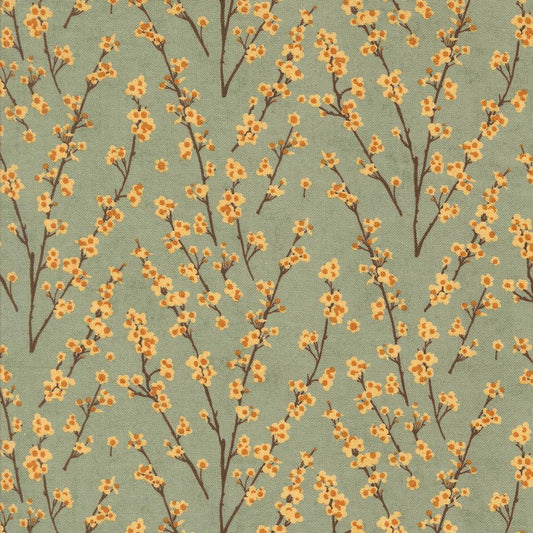 Acorn Hollow Sage Twiggy Florals by BasicGrey for Moda Fabrics - 30765 18