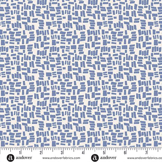 Conway Cottage Blue Cobblestone by Karen Lewis Textiles for Andover Fabrics - A-1421-B