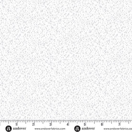 Freckles White Freckles by Karen Lewis Textiles for Andover Fabrics - A-1424-LC