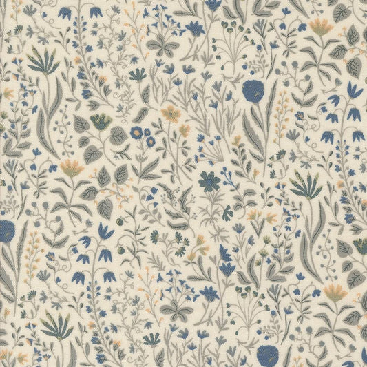 Rainier Mountain Meadow Small Floral Eggshell Pewter by Jessica Rose for Moda Fabrics - 38141 22