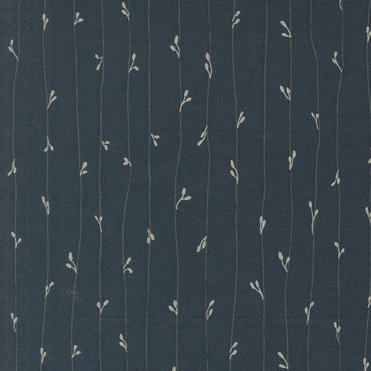 Rainier Leather Bound Book Stripes Deep Sea by Jessica Rose for Moda Fabrics - 38146 13