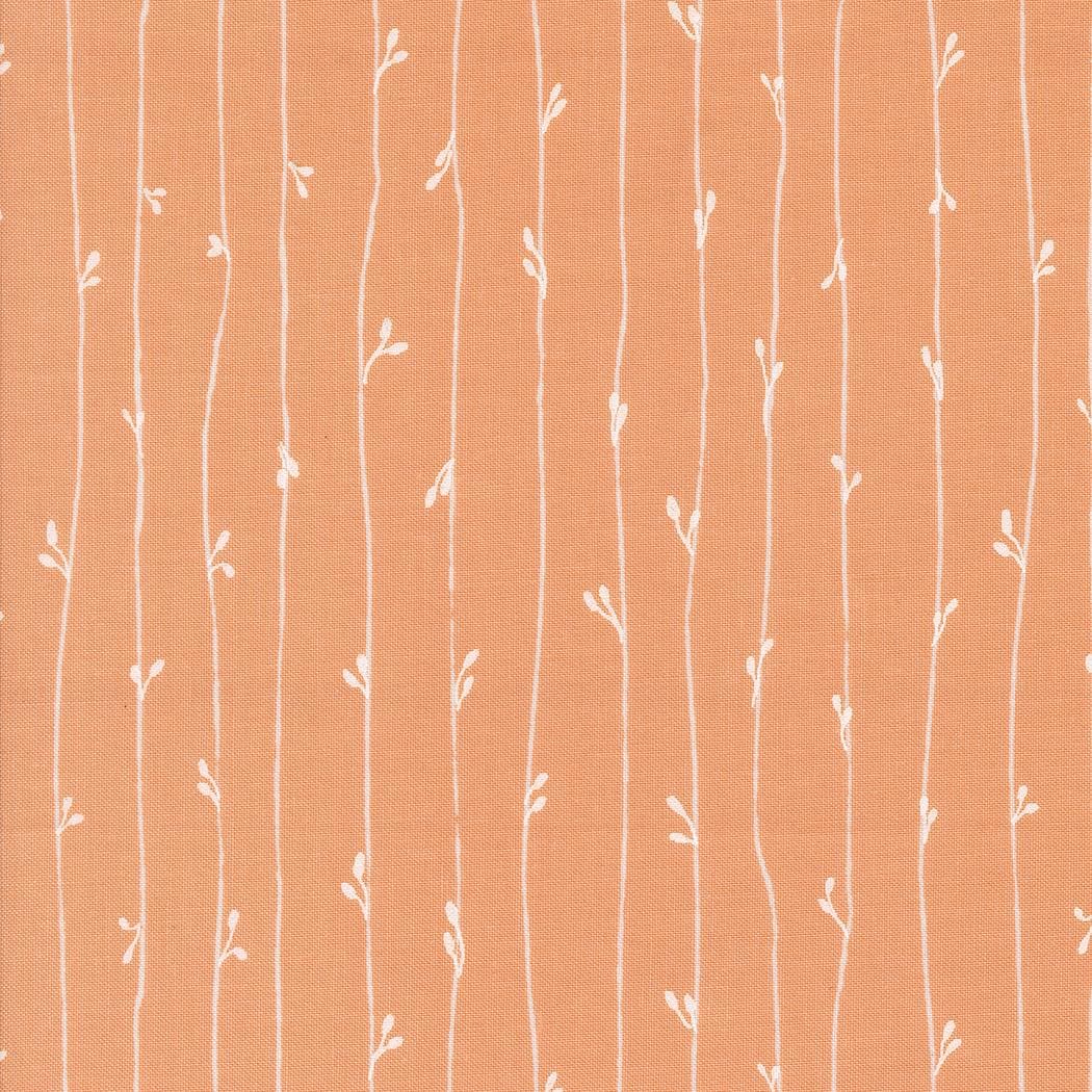 Rainier Leather Bound Book Stripes Peach by Jessica Rose for Moda Fabrics - 38146 21