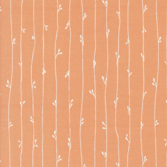 Rainier Leather Bound Book Stripes Peach by Jessica Rose for Moda Fabrics - 38146 21