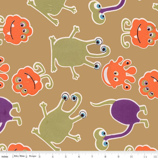 Expression Batiks Fright This Way Sugar Cookie by Sandy Gervais for Riley Blake Designs - BT23337-122