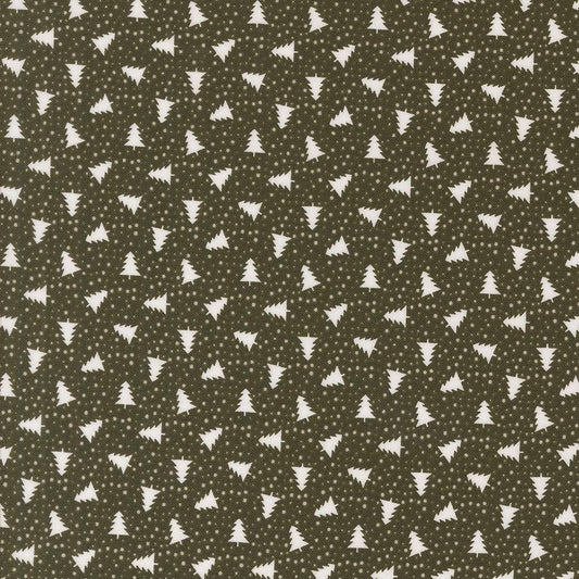 Berry And Pine Little Trees Christmas Trees Dots Wintergreen by Lella Boutique for Moda Fabrics - 5245 13