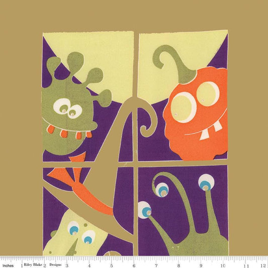 Expressions Batiks Fright This Way Sugar Cookie by Sandy Gervais for Riley Blake Designs - BT23330-122