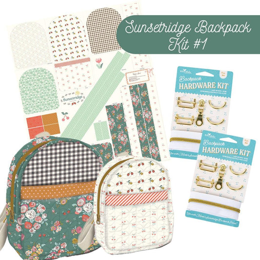 Sunsetridge Backpack Panel with Hardware Kit by Minki Kim for Riley Blake Designs - P15739-PANEL
