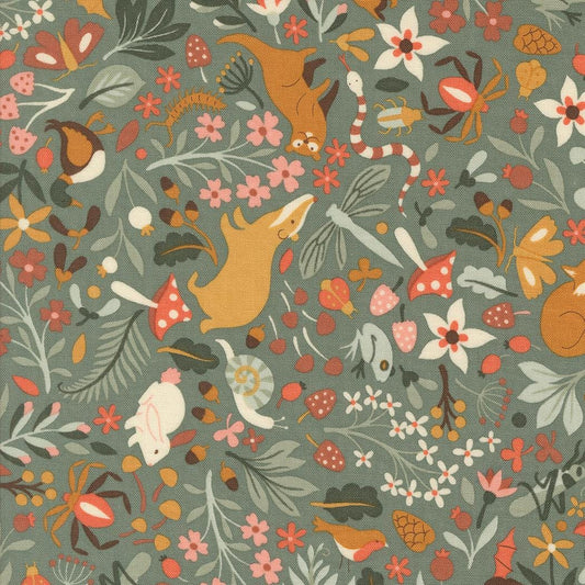 Acorn Hollow Eucalyptus Flora and Fauna Novelty Bugs Animals Flowers by BasicGrey for Moda Fabrics - 30760 14