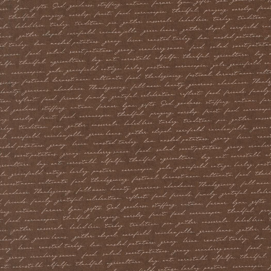 Acorn Hollow Nutmeg Campfire Text and Words Script by BasicGrey for Moda Fabrics - 30767 15