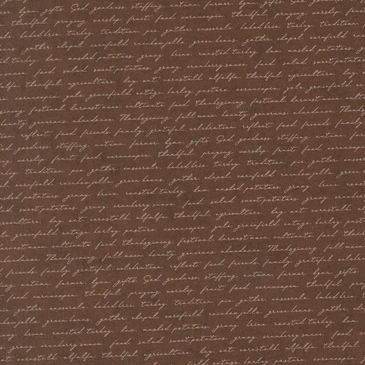 Acorn Hollow Nutmeg Campfire Text and Words Script by BasicGrey for Moda Fabrics - 30767 15