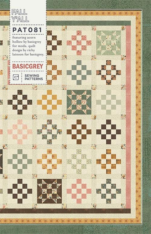 Fall Ya'll Pattern by BasicGrey - Printed Quilt Pattern