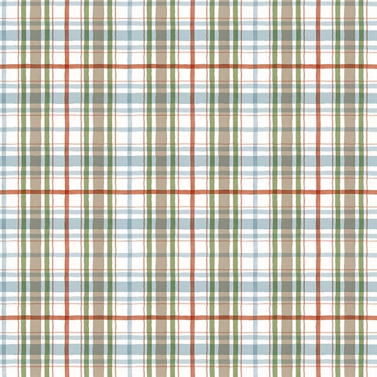 Santa's Tree Farm Plaid Snowy by Lisa Audit for Riley Blake Designs - C16453-SNOWY