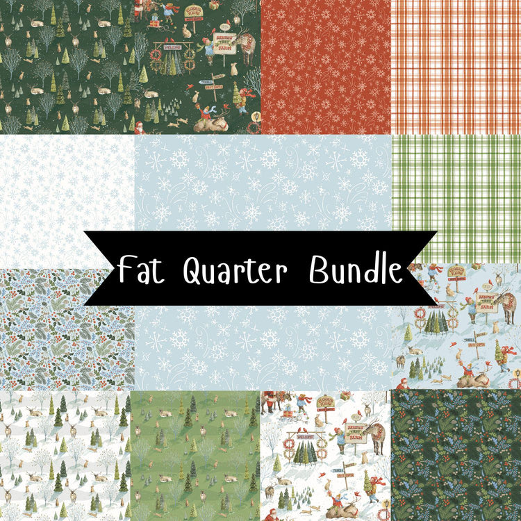 Santa's Tree Farm Fat Quarter Bundle by Lisa Audit for Riley Blake Designs - FQ-16450-15
