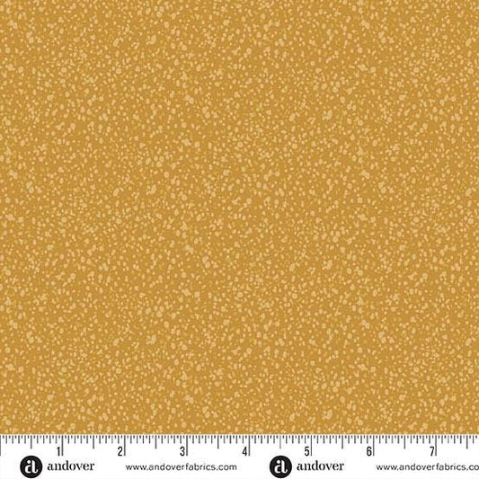 Freckles Gold Freckles by Karen Lewis Textiles for Andover Fabrics - A-1424-Y