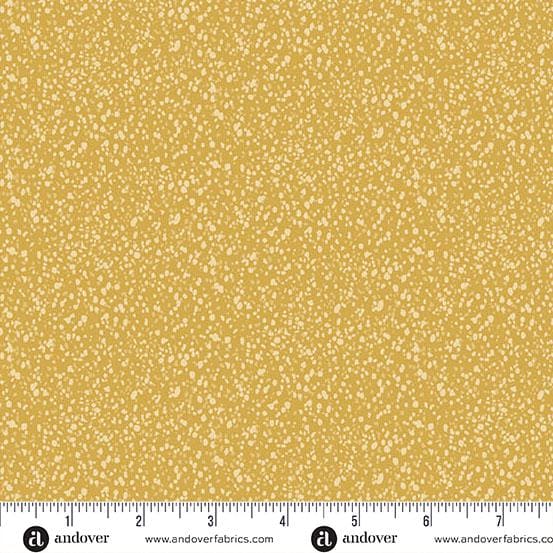 Freckles Yellow Freckles by Karen Lewis Textiles for Andover Fabrics - A-1424-LY