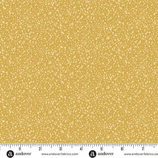 Freckles Yellow Freckles by Karen Lewis Textiles for Andover Fabrics - A-1424-LY