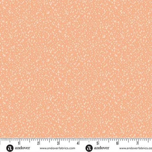 Freckles Peach Freckles by Karen Lewis Textiles for Andover Fabrics - A-1424-LO